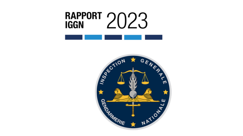 Couverture du rapport annuel 2023 de l'IGGN